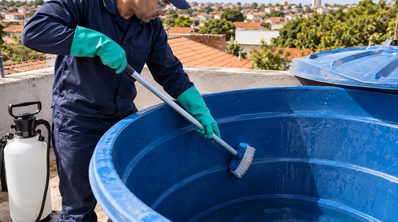 Higienização e Desinfecção da Caixa d'Água em Niterói‑RJ