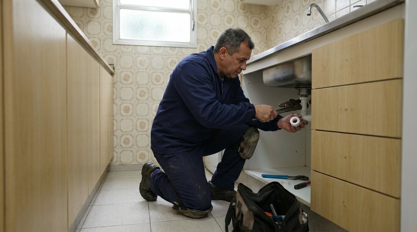 Instalação Hidráulica na Cozinha em Niterói‑RJ