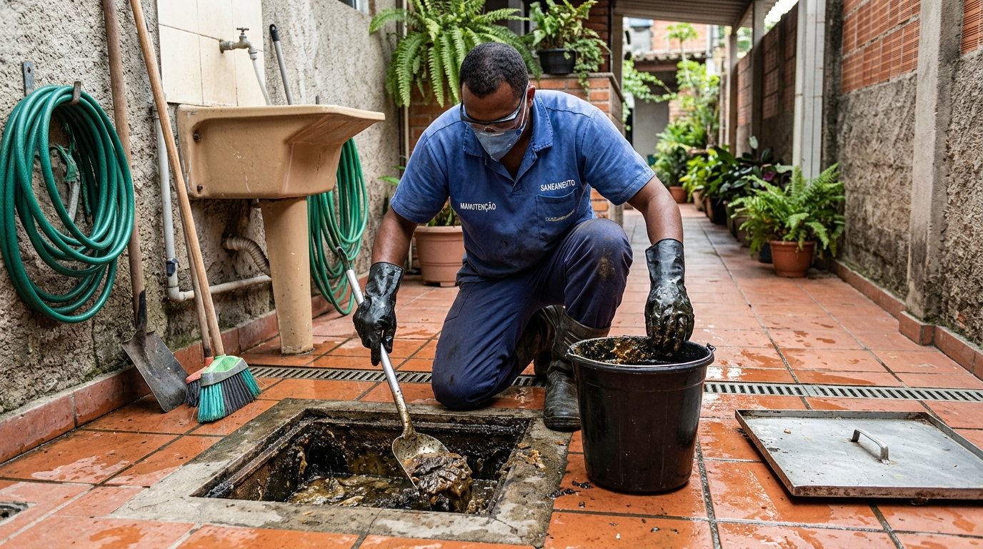 Limpeza de Caixa de Gordura Comercial em Niterói‑RJ